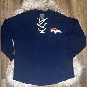 Fantastic NFL Denver Broncos Pro line women’s blue sweater